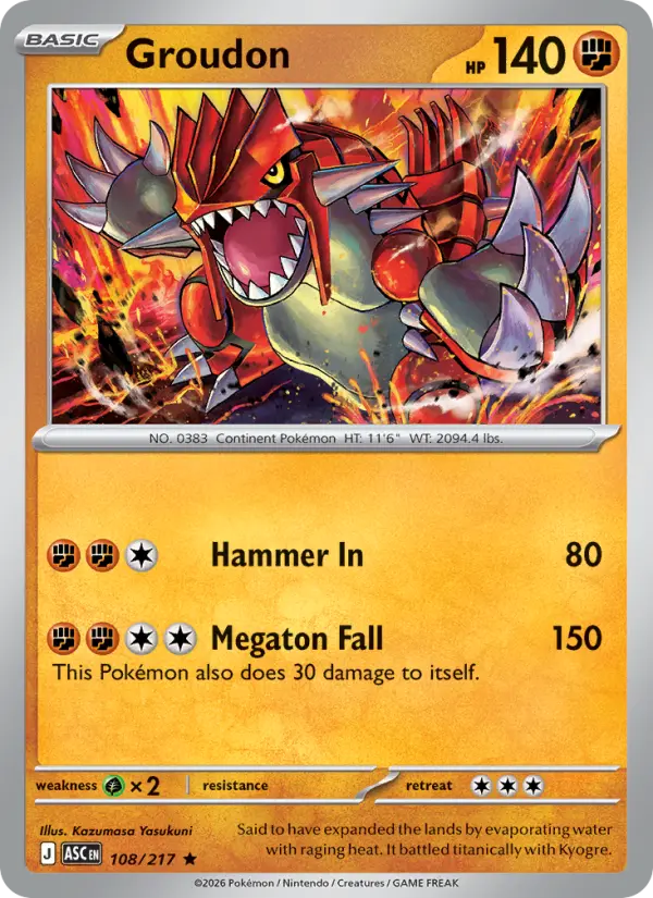 Groudon, 108/217