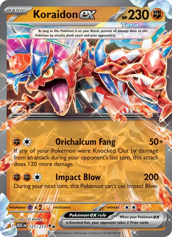 Koraidon ex, 121/217