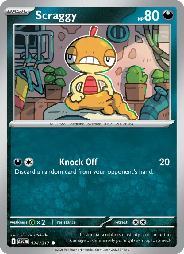 Scraggy, 134/217