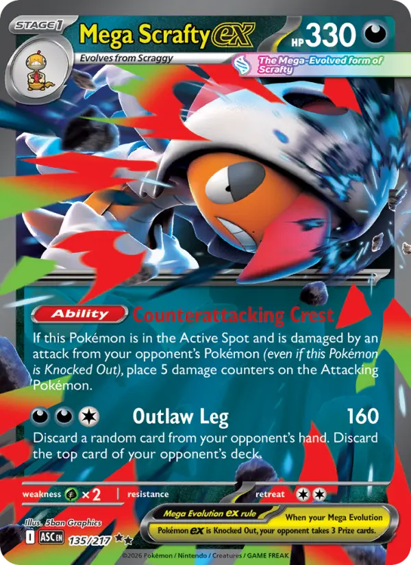 Mega Scrafty ex, 135/217