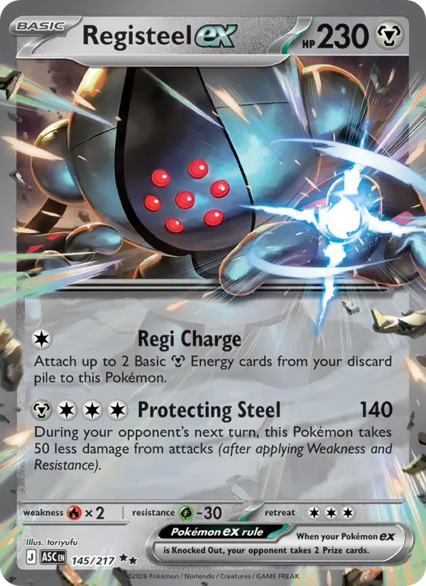 Registeel ex, 145/217