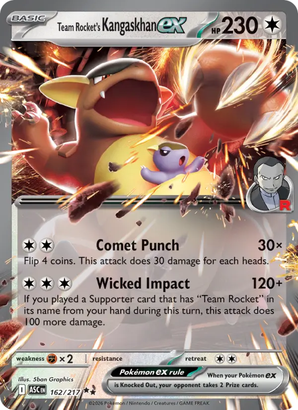 Team Rocket's Kangaskhan ex, 162/217