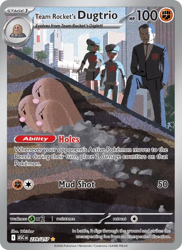 Team Rocket's Dugtrio, 239/217