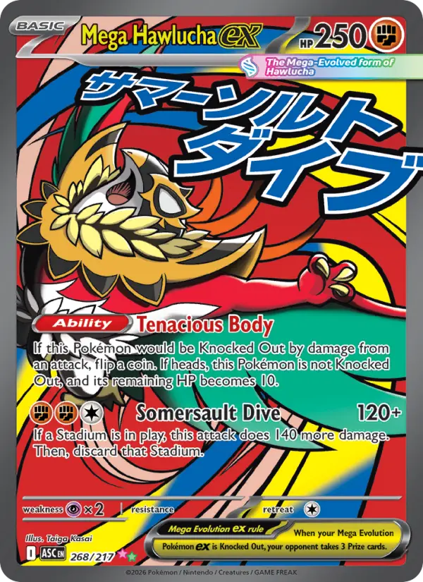 Mega Hawlucha ex, 268/217