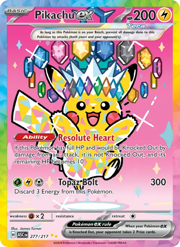 Pikachu ex, 277/217
