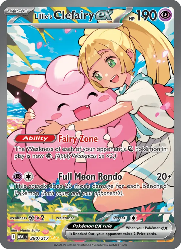 Lillie's Clefairy ex, 280/217