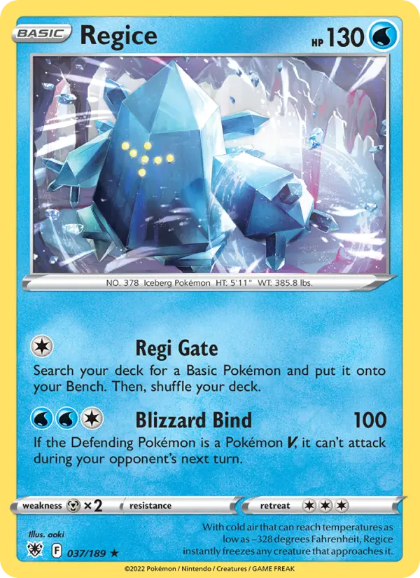 Regice, 037/189