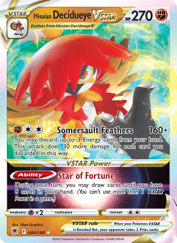 Hisuian Decidueye VSTAR, 084/189
