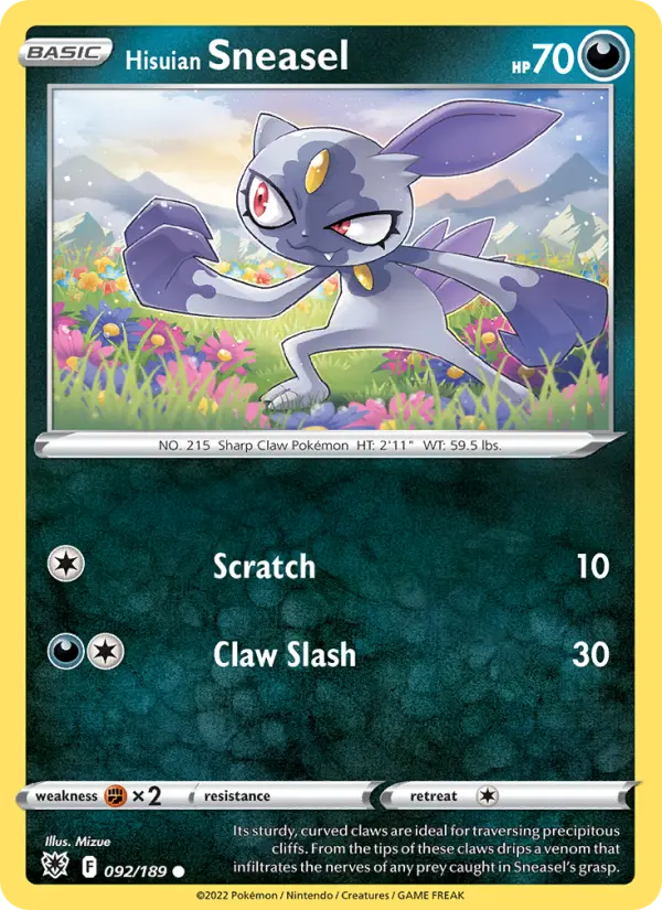 Hisuian Sneasel, 092/189
