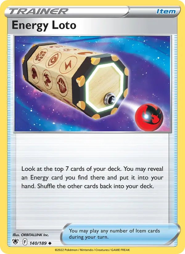Energy Loto, 140/189