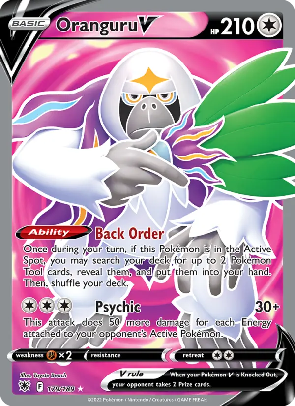 Oranguru V, 179/189