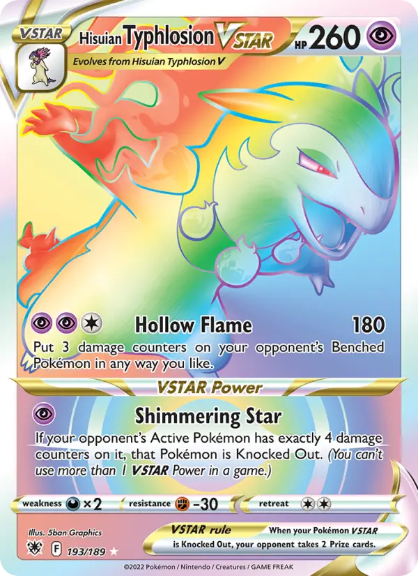Hisuian Typhlosion VSTAR, 193/189