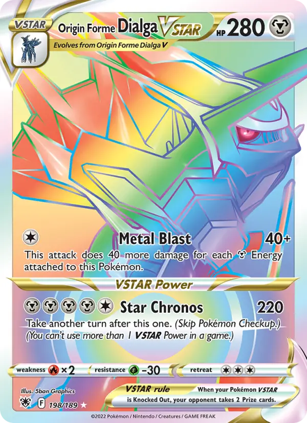 Origin Forme Dialga VSTAR, 198/189