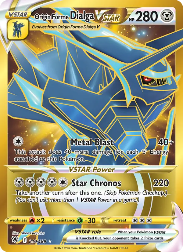 Origin Forme Dialga VSTAR, 210/189