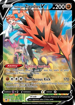Galarian Zapdos V, TG19/TG30