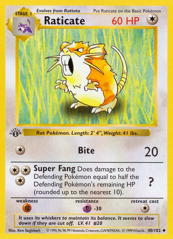 Raticate, 040/102