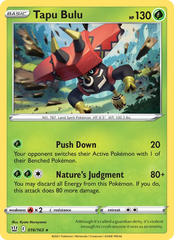 Tapu Bulu, 016/163