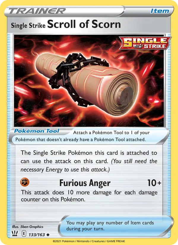 Single Strike Scroll of Scorn, 133/163