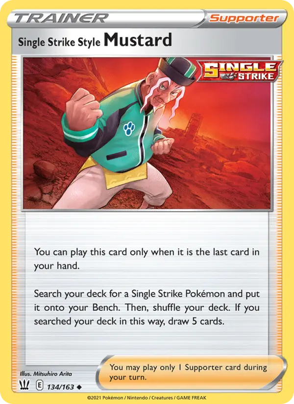 Single Strike Style Mustard, 134/163