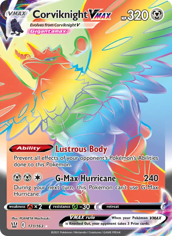 Corviknight VMAX, 171/163