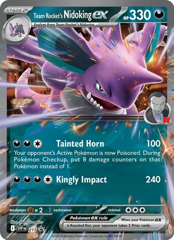 Team Rocket's Nidoking ex, SVP217