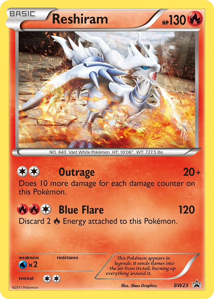 Reshiram, BW23/BW101