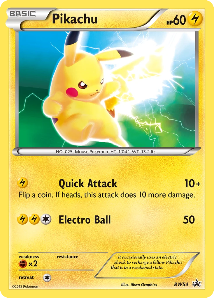 Pikachu, BW54/BW101