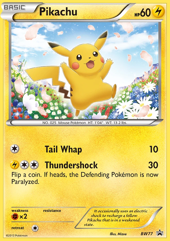 Pikachu, BW77/BW101