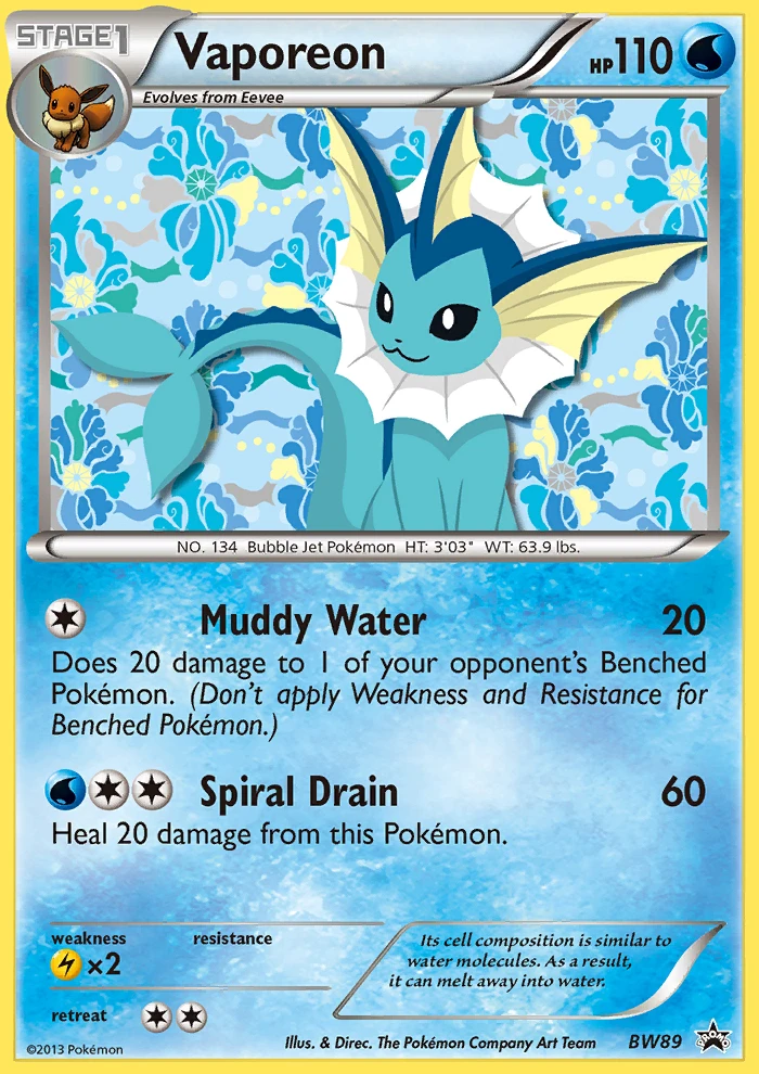 Vaporeon, BW89/BW101