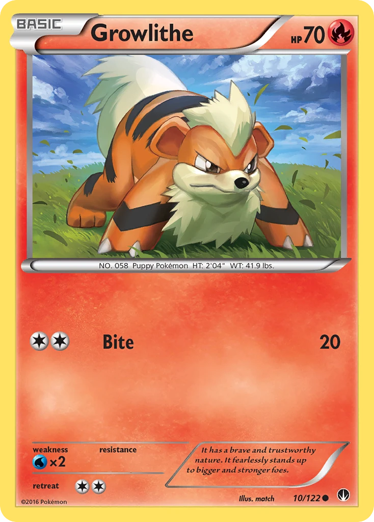 Growlithe, 010/122