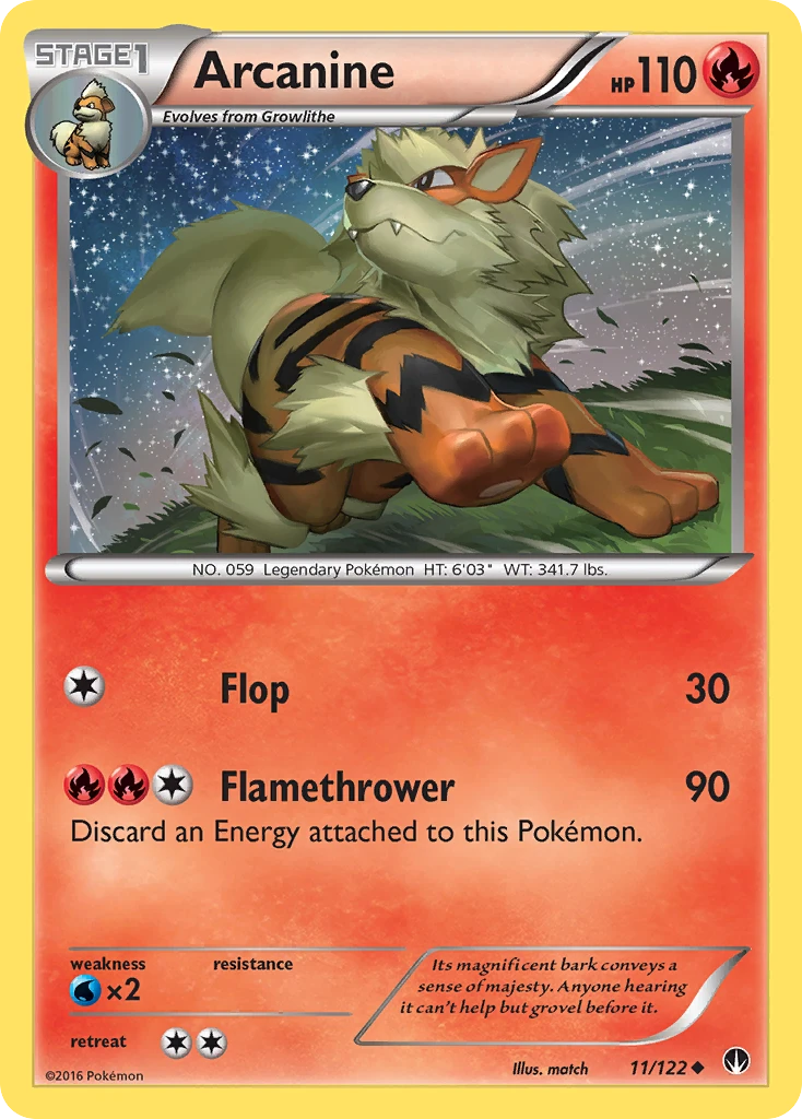 Arcanine, 011/122