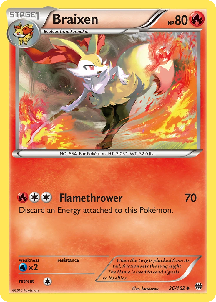 Braixen, 026/162
