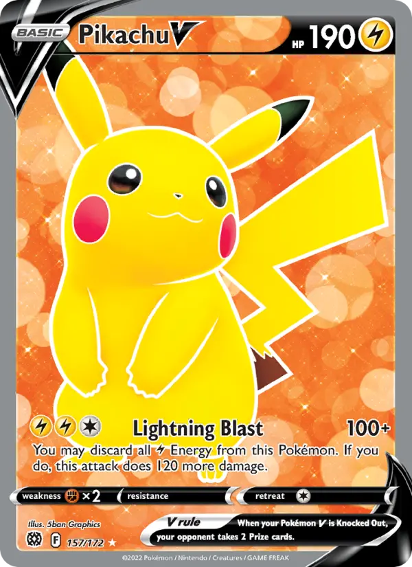 Pikachu V, 157/172