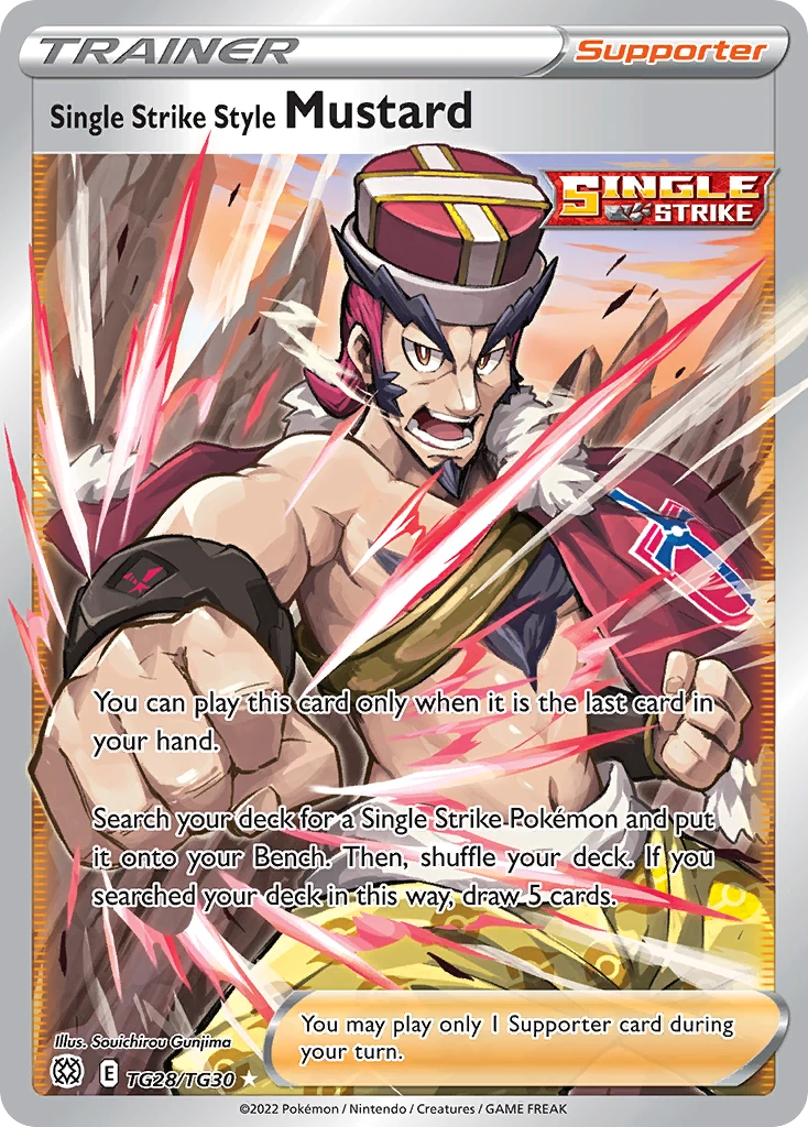 Single Strike Style Mustard, TG28/TG30