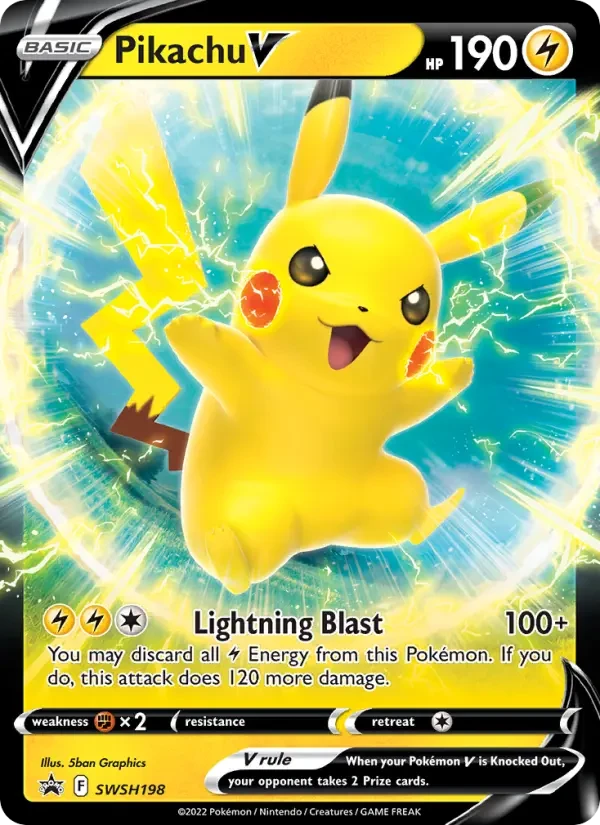 Pikachu V, SWSH198