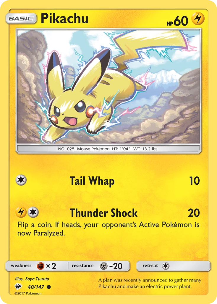 Pikachu, 040/147