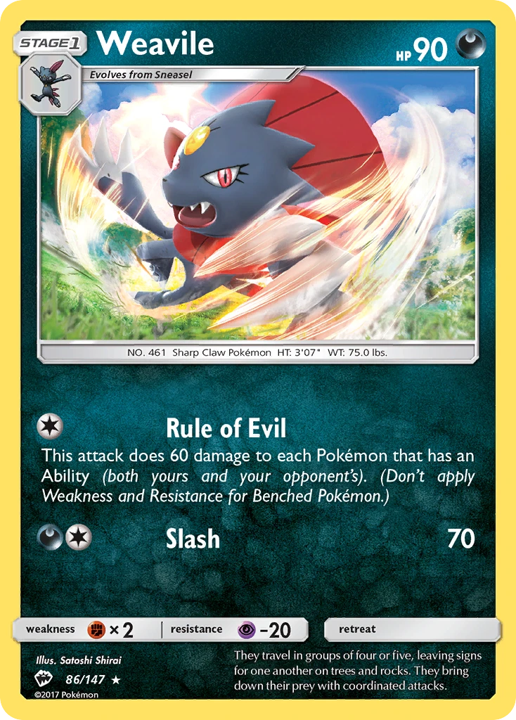 Weavile, 086/147