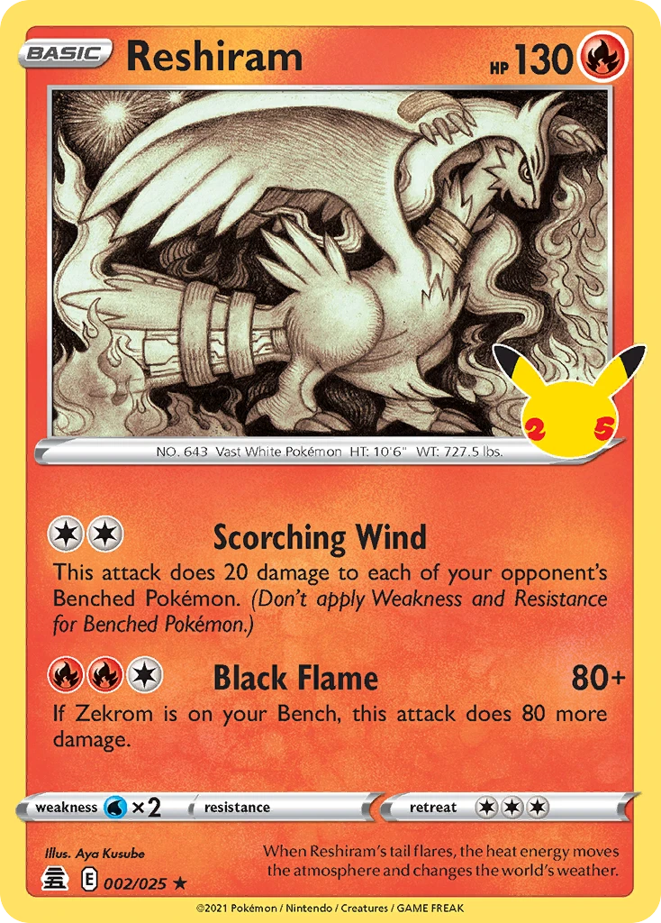 Reshiram, 002/025