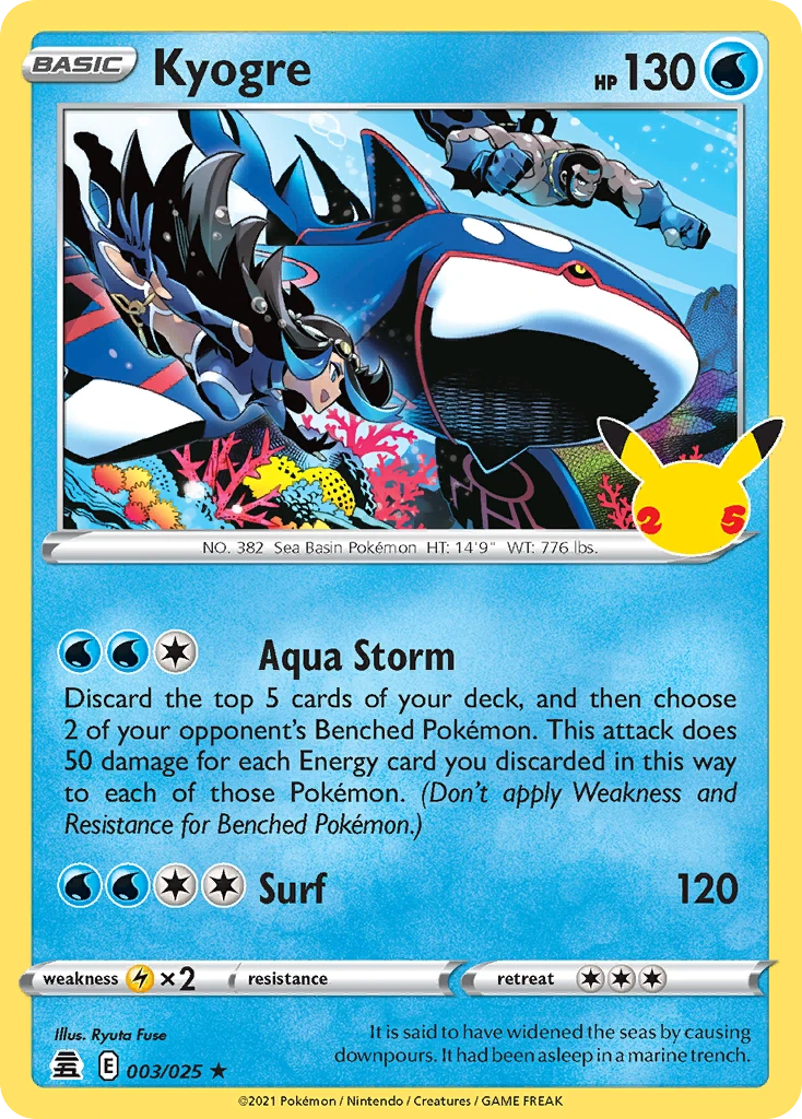 Kyogre, 003/025