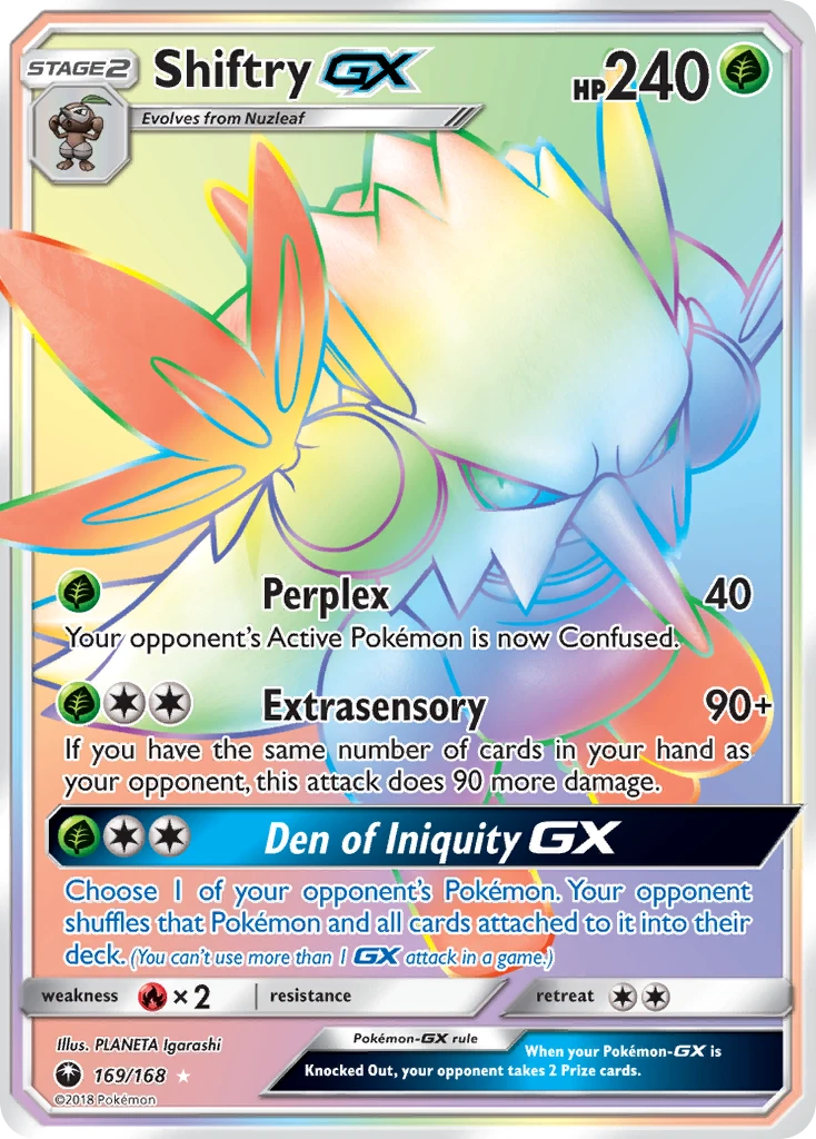 Shiftry-GX, 169/168