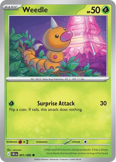 Weedle, 001/086