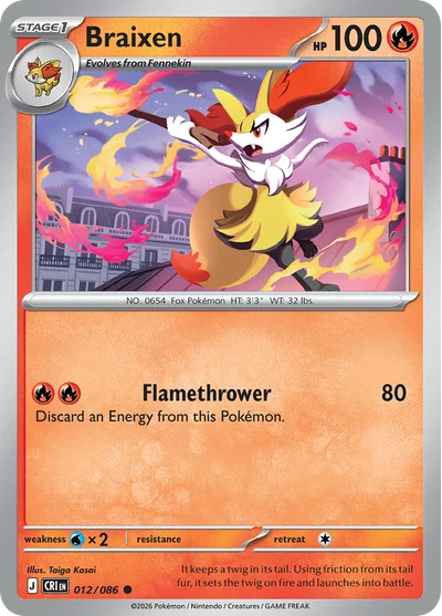 Braixen, 012/086