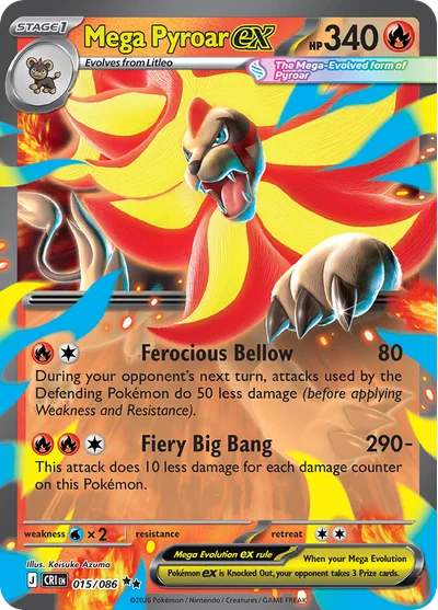 Mega Pyroar ex, 015/086