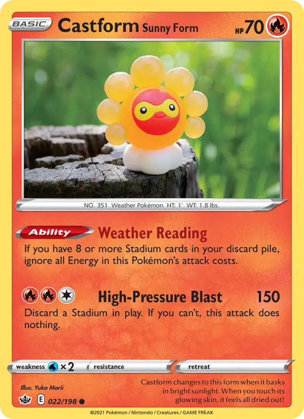 Castform Sunny Form, 022/198
