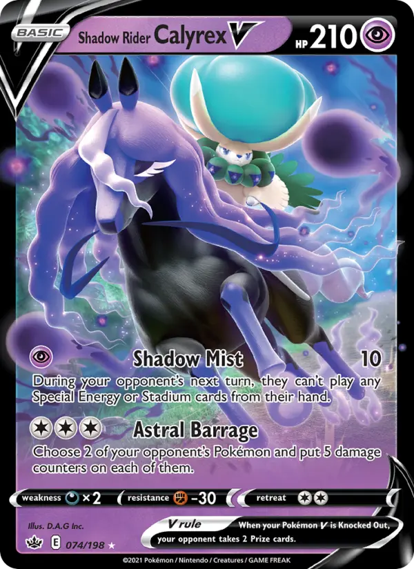 Shadow Rider Calyrex V, 074/198