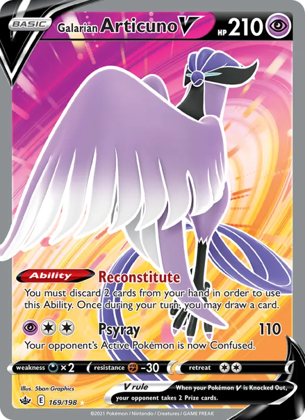 Galarian Articuno V, 169/198