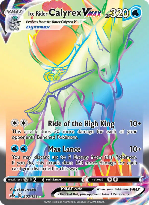 Ice Rider Calyrex VMAX, 202/198