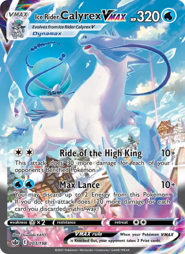 Ice Rider Calyrex VMAX, 203/198