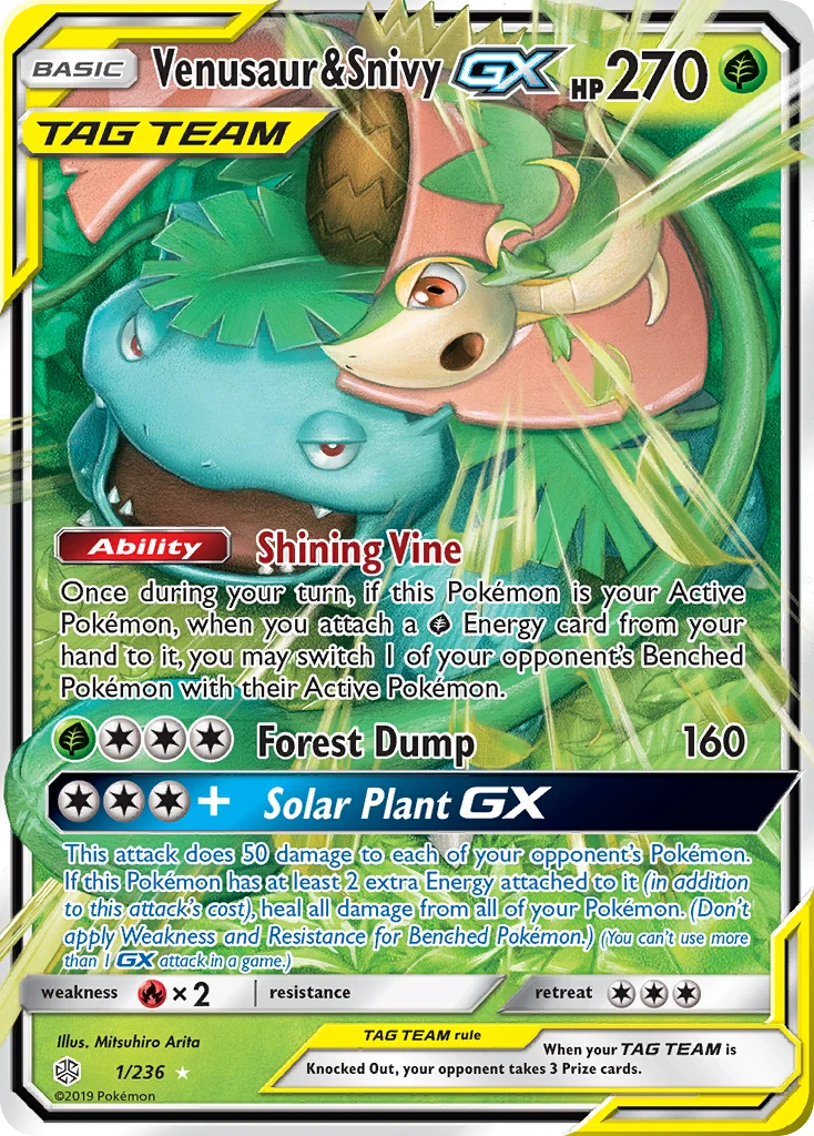 Venusaur & Snivy-GX, 001/236