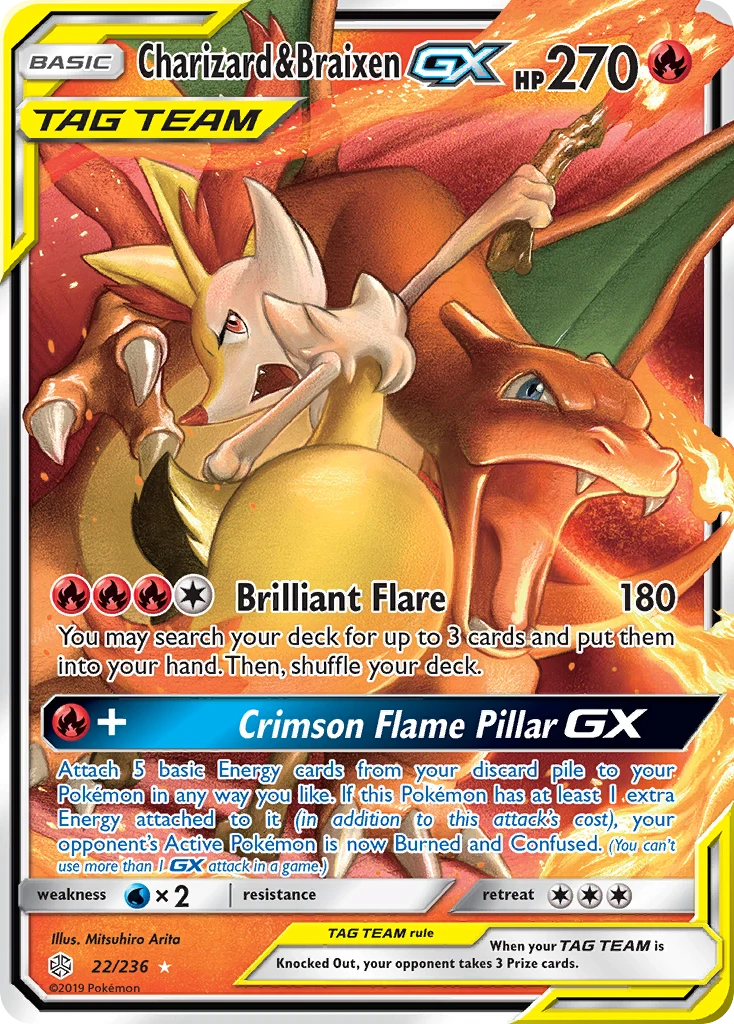 Charizard & Braixen-GX, 022/236